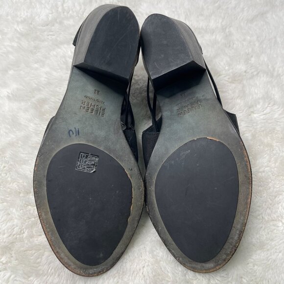 Eileen Fisher Women's Black Nikki Peep Toe Heeled Boots Shoes Size 11 - Picture 3 of 11